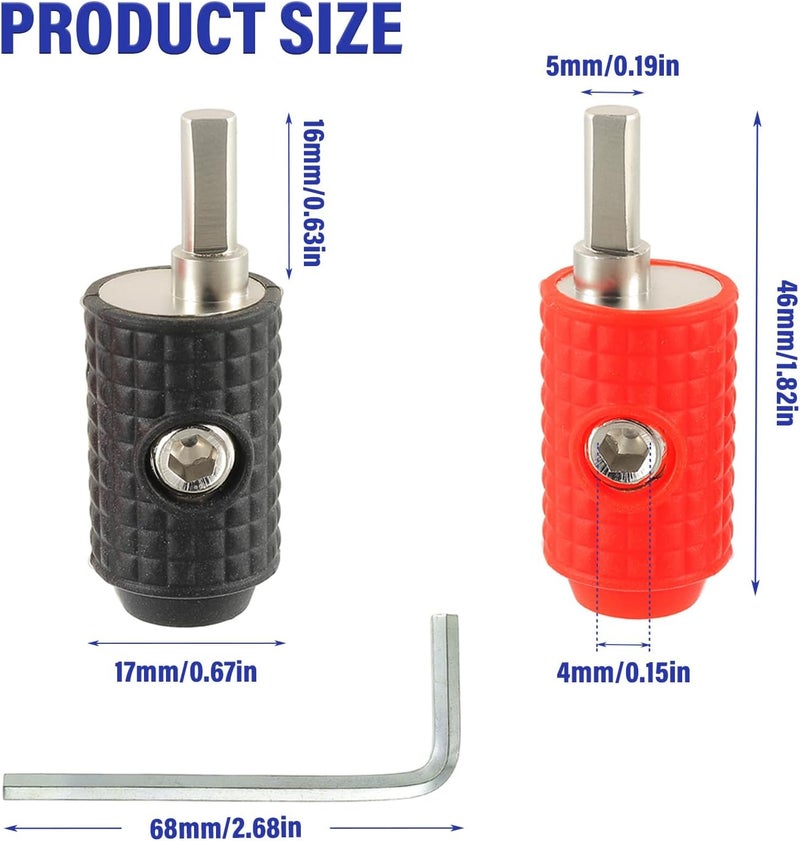 BOJACK Amp Input Reducer 4 Gauge to 8 Gauge Reducer Car Stereo Power/Ground GA adapters with Red/Black Silicon Covers and Hex Tool for Car Audio Systems (Pack of 2) - Image 2